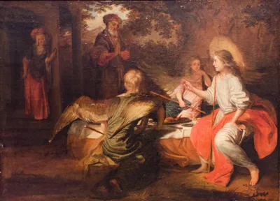 The three angels at Abraham’s by Barent Fabritius