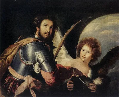 St. Maurice and the Angel by Bernardo Strozzi