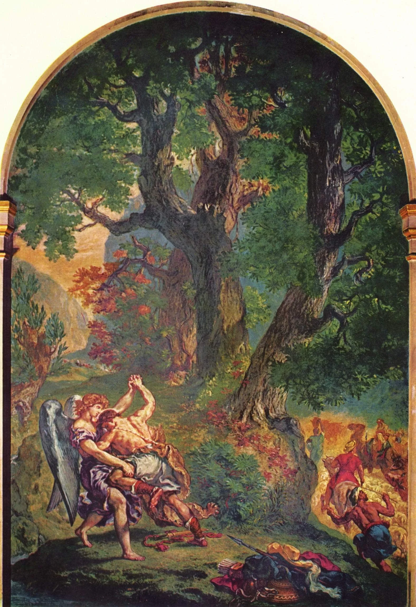 Jacob’s fight with the angel — hand-painted oil reproduction