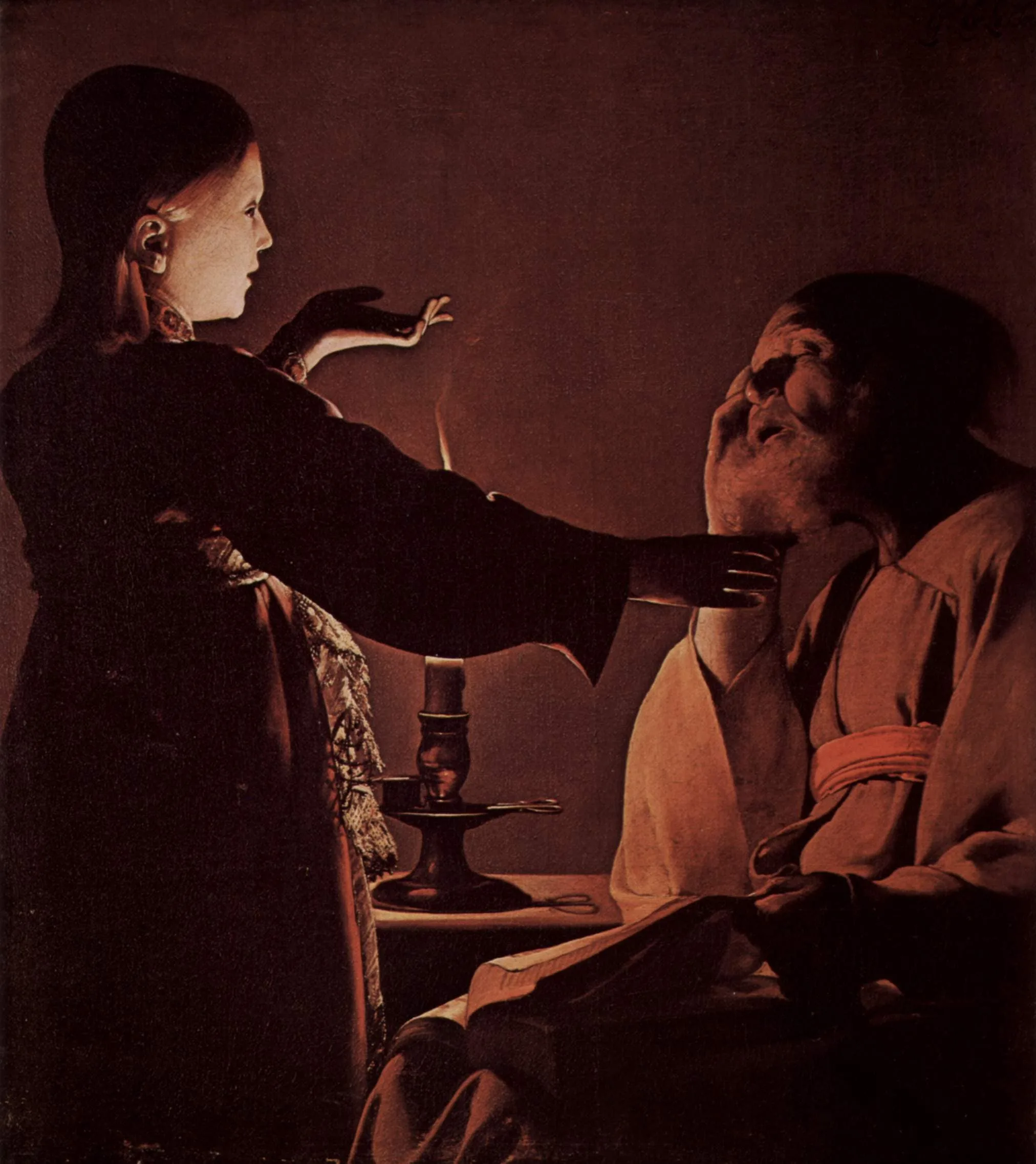Appearance of Angel to St. Joseph, also called The Song of St. Joseph — hand-painted oil reproduction