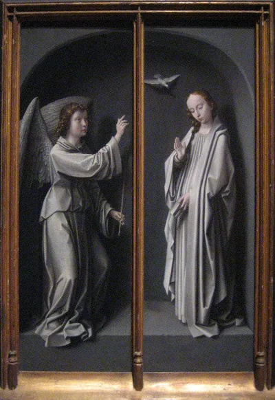 Archangel Gabriel and Virgin Annunciate by Gerard David