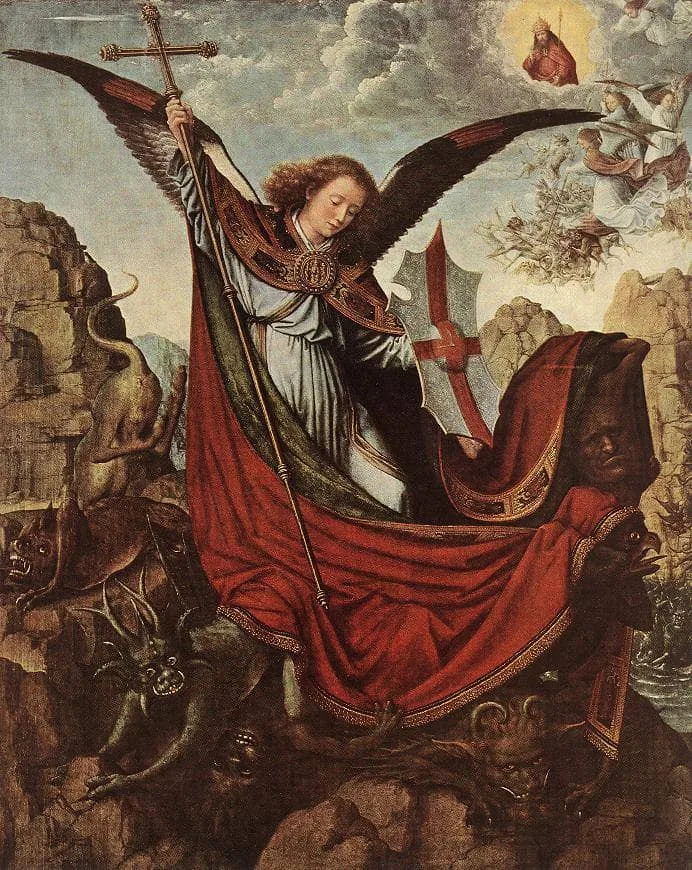 Altar of Archangel Michael — hand-painted oil reproduction