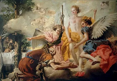 Abraham and the Three Angels by Giovanni Domenico Tiepolo