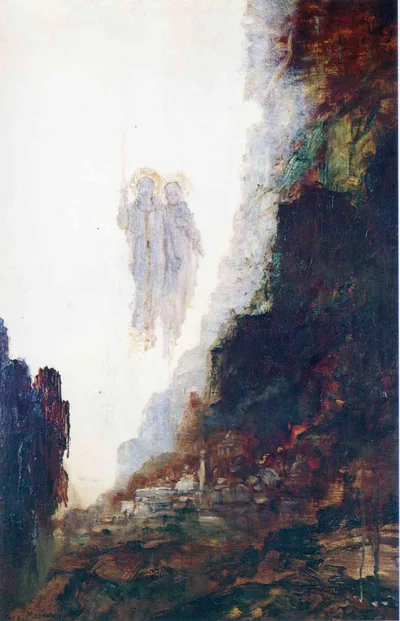 The Angels of Sodom by Gustave Moreau