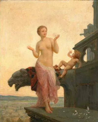 Angel of Love — hand-painted oil reproduction