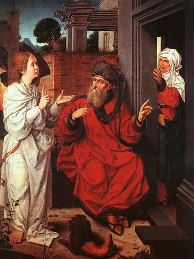 Abraham, Sara and an Angel by Jan Provoost