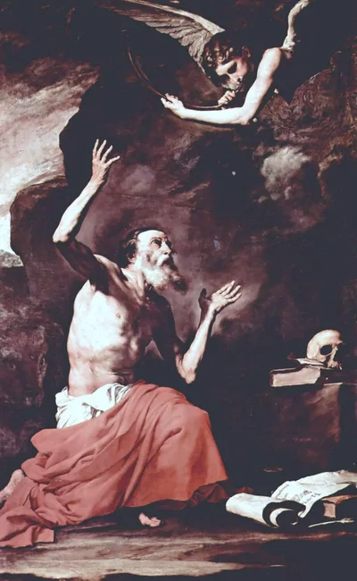St. Jerome and the Angel of Judgement by Jusepe de Ribera
