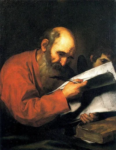 St. Matthew with the angel by Jusepe de Ribera