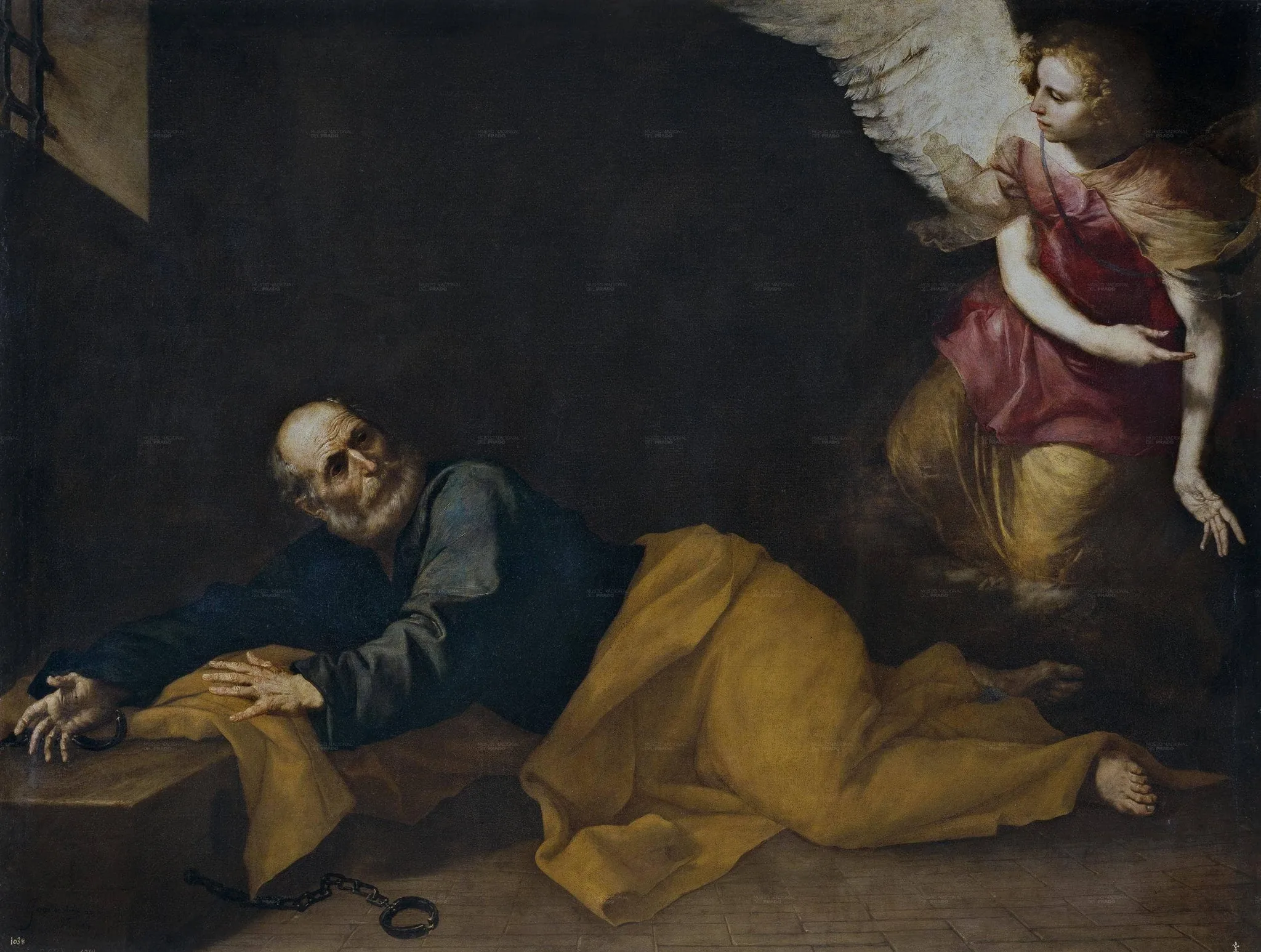 St. Peter Freed by an Angel — hand-painted oil reproduction