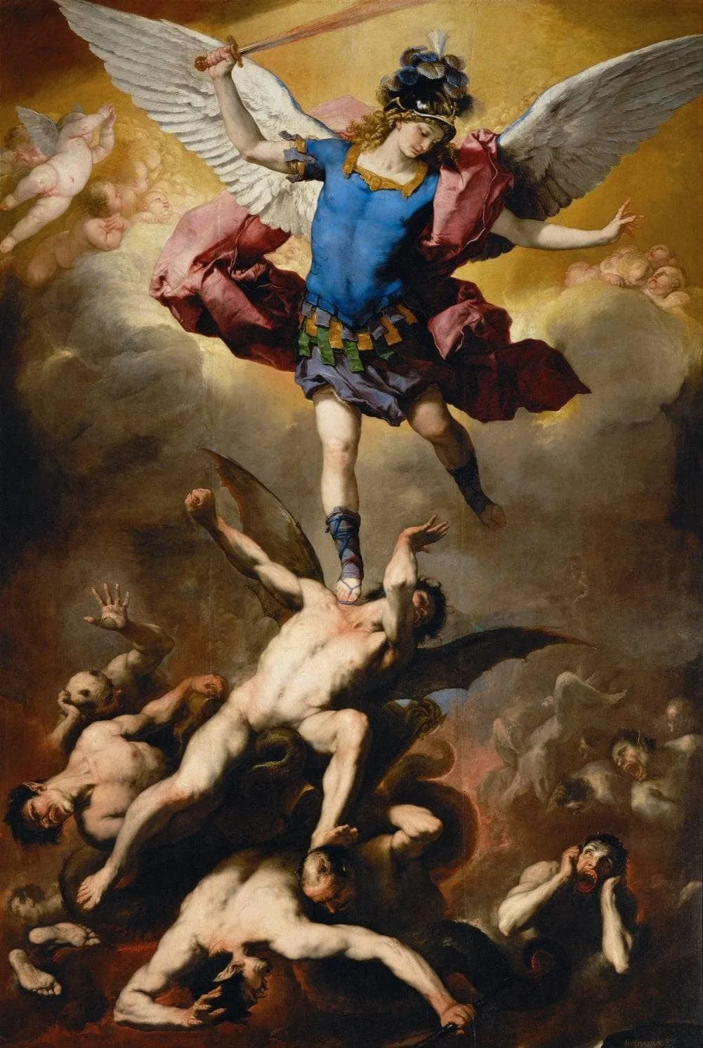 The Fall of the Rebel Angels — hand-painted oil reproduction