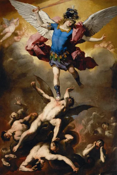 The Fall of the Rebel Angels by Luca Giordano