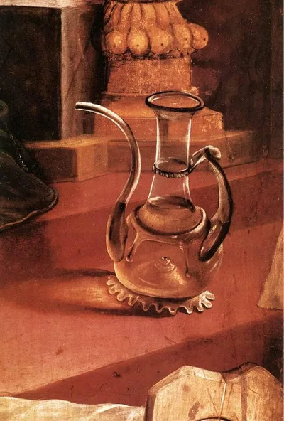 A Glass Jug (detail from the Concert of Angels from the Isenheim Altarpiece) by Matthias Grünewald