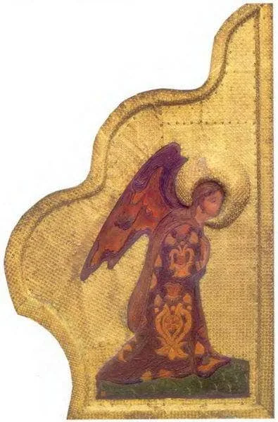 Annunciation. Archangel Gabriel. by Nicholas Roerich