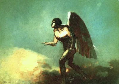 The Winged Man (The Fallen Angel) by Odilon Redon