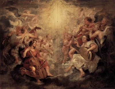 Music Making Angels by Peter Paul Rubens