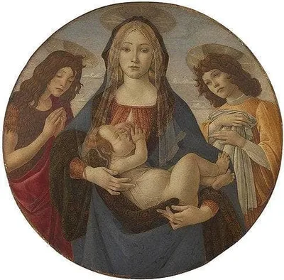 The Virgin and Child with Saint John and an Angel by Sandro Botticelli