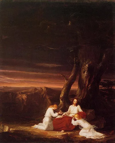 Angels Ministering to Christ in the Wilderness by Thomas Cole
