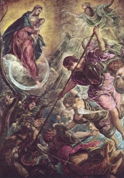 Battle of the Archangel Michael and the Satan by Tintoretto