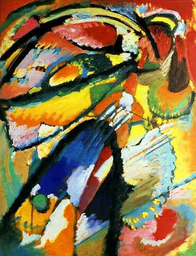 An angel of the Last Judgement by Wassily Kandinsky